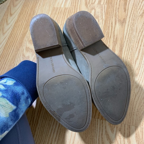 Lucky Brand ankle boots suede fahmida 6.5 size 37 - Picture 9 of 10
